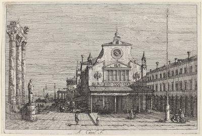 Imaginary view of S. Giacomo di Rialto, ca. 17351746. av Canaletto