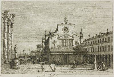 Imaginary View of S. Giacomo di Rialto, från Vedute av Canaletto