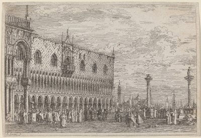 Bandpiren. V, c. 17351746. av Canaletto