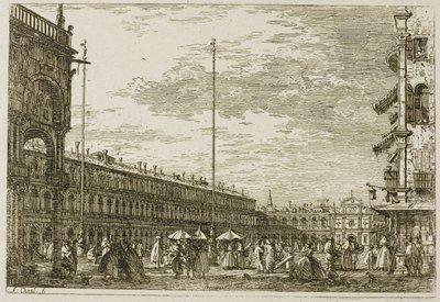 Le Procuratie niove e S. Ziminian V, från Vedute av Canaletto