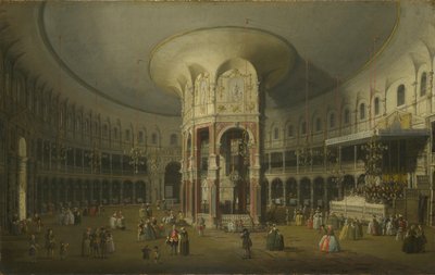 London: Insidan av Rotundan vid Ranelagh, 1754 av Giovanni Antonio Canal