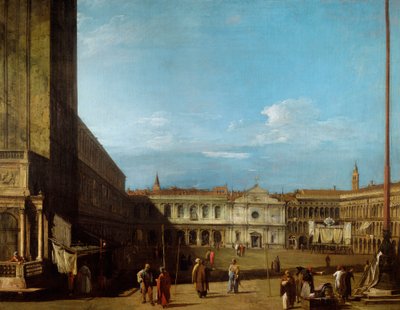 Piazza San Marco västerut mot San Geminiano av Canaletto