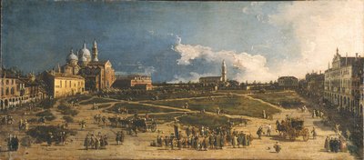 Prà della Valle i Padua, 1740-talet av Giovanni Antonio Canal