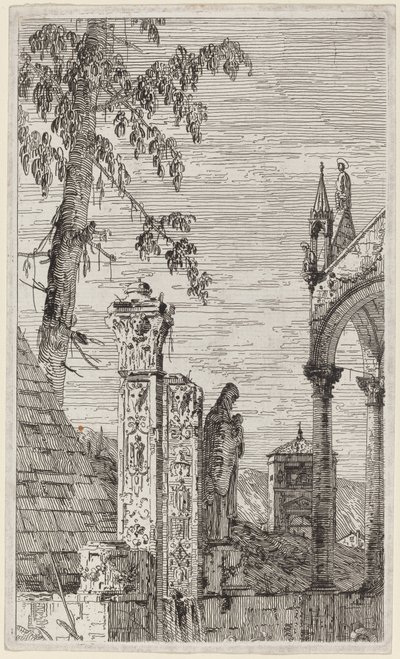 Biskopens grav, ca. 17351746. av Canaletto