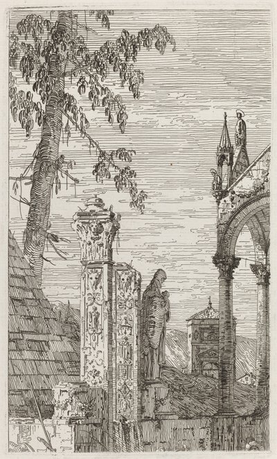 Biskopens grav [centrum], ca. 17351746. av Canaletto