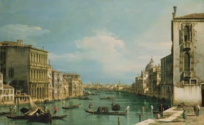 Canal Grande Venedig ser österut från Campo di San Vio av Giovanni Antonio Canal