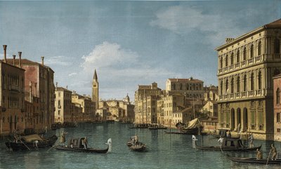 Canal Grande, Venedig, mot nordväst från Ca