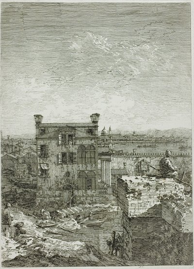 Huset med Peristylen, från Vedute av Canaletto