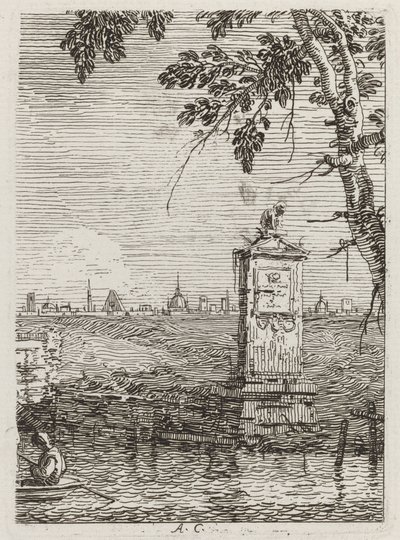 Det lilla monumentet [vänster] av Canaletto