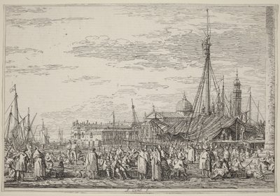 Marknaden på Molo av Canaletto