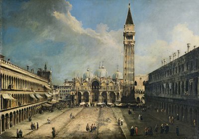 Piazza San Marco i Venedig av Canaletto