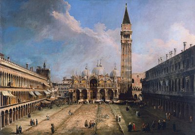 Piazza San Marco i Venedig, ca 1723-1724 av Giovanni Antonio Canal