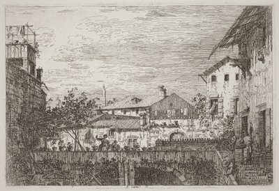 Terrassen [nedre högra hörnet] av Canaletto