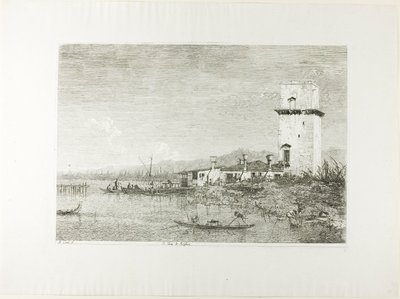 Tornet i Malghera, från Vedute av Canaletto