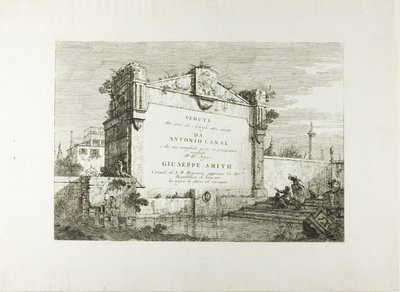 Titelblad, från Vedute av Canaletto