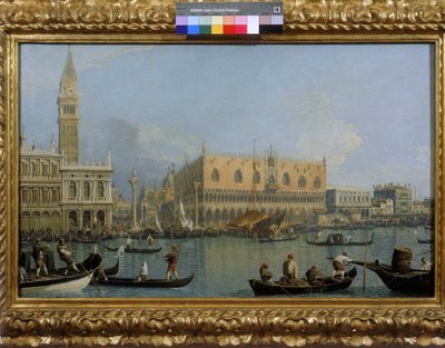Utsikt över Dogepalatset i Venedig av Giovanni Antonio Canal