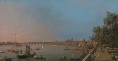 Westminster från Near the Terrace of Somerset House av Canaletto