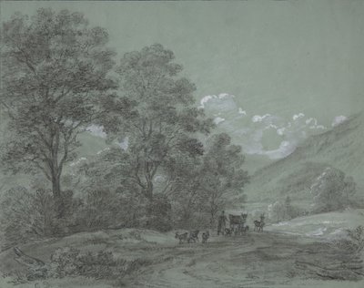 Landskap nära Ruhpolding, sent 1700-mitten av 1800-talet. av Cantius Dillis