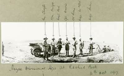 ANZACs divisionshögkvarter i Rashid Beck, oktober 1917 av Capt. Arthur Rhodes