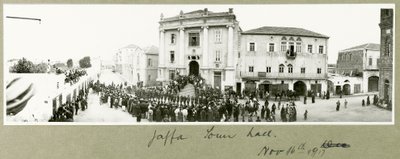 Jaffa stadshus, 16 november 1917 av Capt. Arthur Rhodes