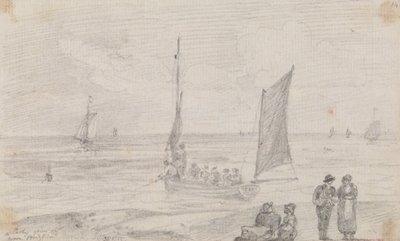 En fest pågår nära Brighton Beach, 18 september 1815 av Capt. Thomas Hastings