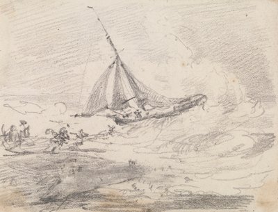 Ett segelfartyg i grov sjö, Hastings av Capt. Thomas Hastings