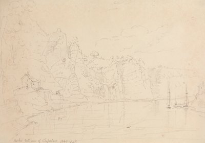 Ingången till Chepstow, september 1845 av Capt. Thomas Hastings