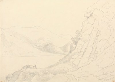 Från Anglers Rock, Ennerdale Lake, 10 maj 1836 av Capt. Thomas Hastings
