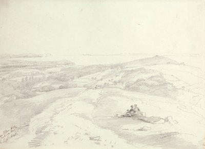 Från Elton Hills ser mot Clevedon, 6 september 1845 av Capt. Thomas Hastings