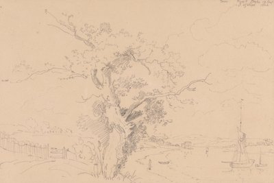 Från Hurst Stake, Isle of Wight, 12 augusti 1826 av Capt. Thomas Hastings