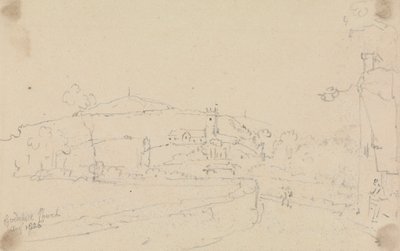 Godshill Church, augusti 1826 av Capt. Thomas Hastings