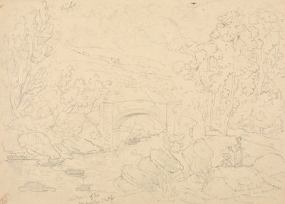 Holne Bridge, 30 maj 1833 av Capt. Thomas Hastings