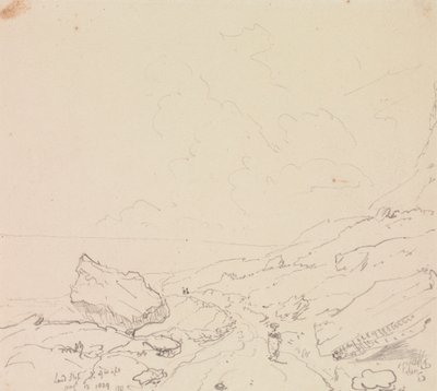 Landslip, Isle of Wight, 13 augusti 1829 av Capt. Thomas Hastings