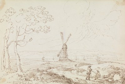Nära Gravesend från High Road av Capt. Thomas Hastings