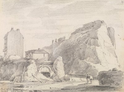 Del av West Cliff, Hastings, 8 oktober 1820 av Capt. Thomas Hastings