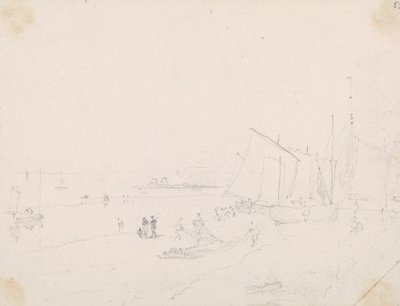 Skiss av en strandscen, Hastings av Capt. Thomas Hastings