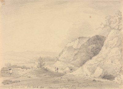South East Bastion of Carisbrooke Castle, 14 juni 1830 av Capt. Thomas Hastings