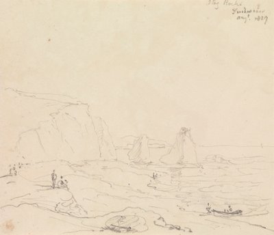 Stag Rocks, Sötvatten, augusti 1827 av Capt. Thomas Hastings