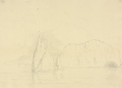 The Needles and Freshwater Cliffs, Isle of Wight av Capt. Thomas Hastings