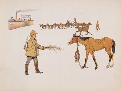 Iväg till Chevril Factory, från The Leaguer of Ladysmith, 1900 av Captain Clive Dixon