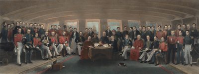 Undertecknandet och förseglingen av Nankingfördraget av Captain John Platt