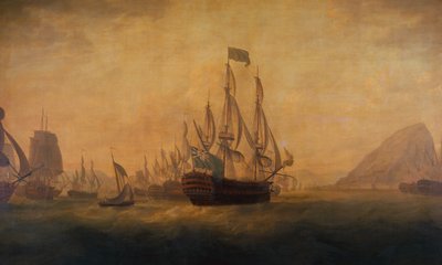 The Relief of Gibraltar av amiral Lord Howe av Captain William Elliott