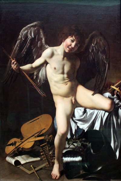 Tyska: Amor als Sieger Amor Vincit Omnia av Caravaggio