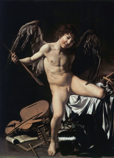 Tyska: Amor als Sieger Amor Vincit Omnia av Caravaggio