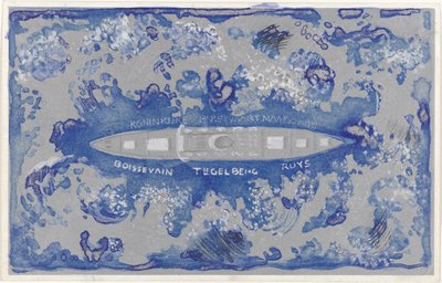 Design för en vinjett för Koninklijke Paketvaart Maatschappij av Carel Adolph Lion Cachet