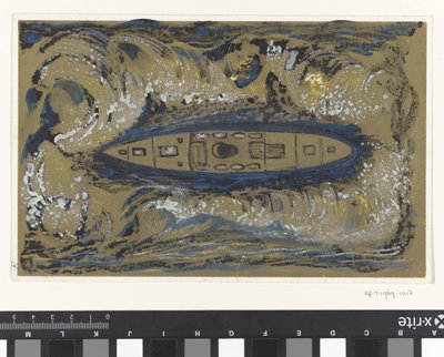 Design för vinjett av Koninklijke Paketvaart Maatschappij av Carel Adolph Lion Cachet