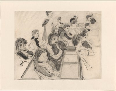 skolklass av Carel Adolph Lion Cachet