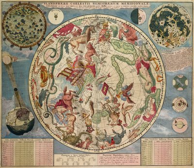Planesphaeri Coelestis Hemisphaerium meridionale av Carel Allard