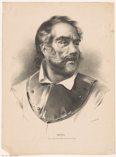 Man med en järnringkrage Pictura (serietitel på objekt) av Carel Christiaan Antony Last