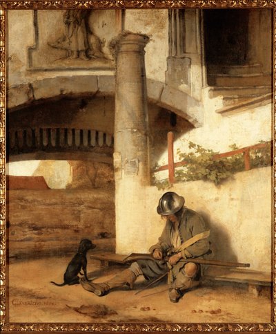 Den sovande vakten av Carel Fabritius